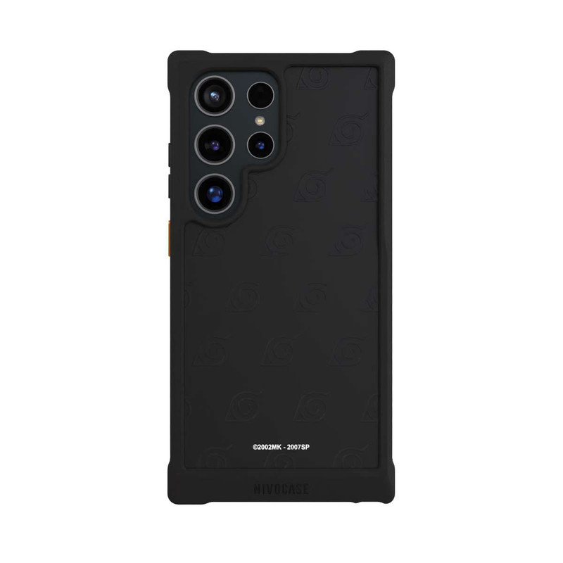 Galaxy S24 Ultra NIVOmax Black Konoha Pattern Transparant