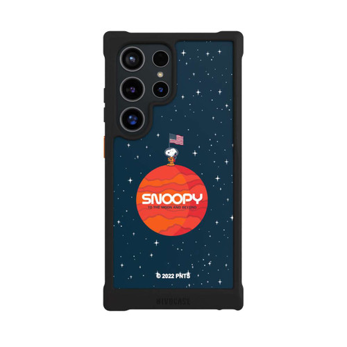 Samsung Galaxy S24 Ultra NIVOmax Snoopy Weltraumreisender Orange
