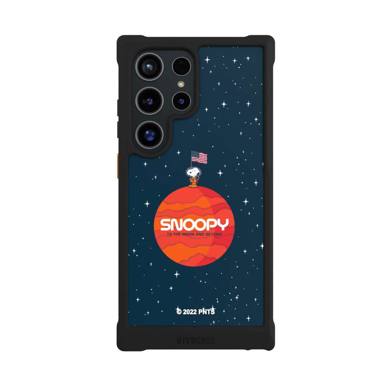 Galaxy S24 Ultra NIVOmax Snoopy Space Traveller Orange