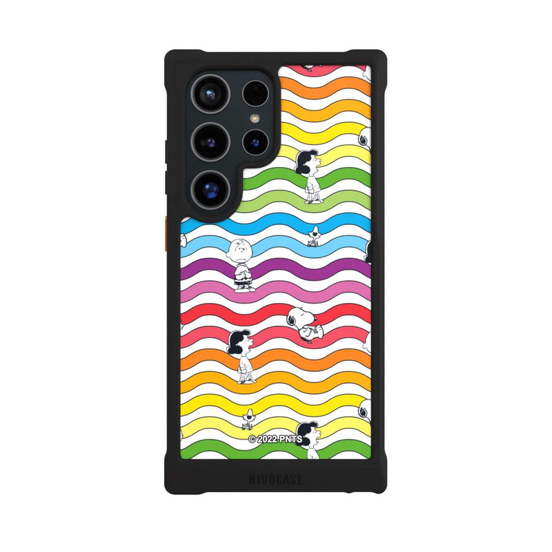 Galaxy S24 Ultra NIVOmax Snoopy Pattern Arc-en-ciel
