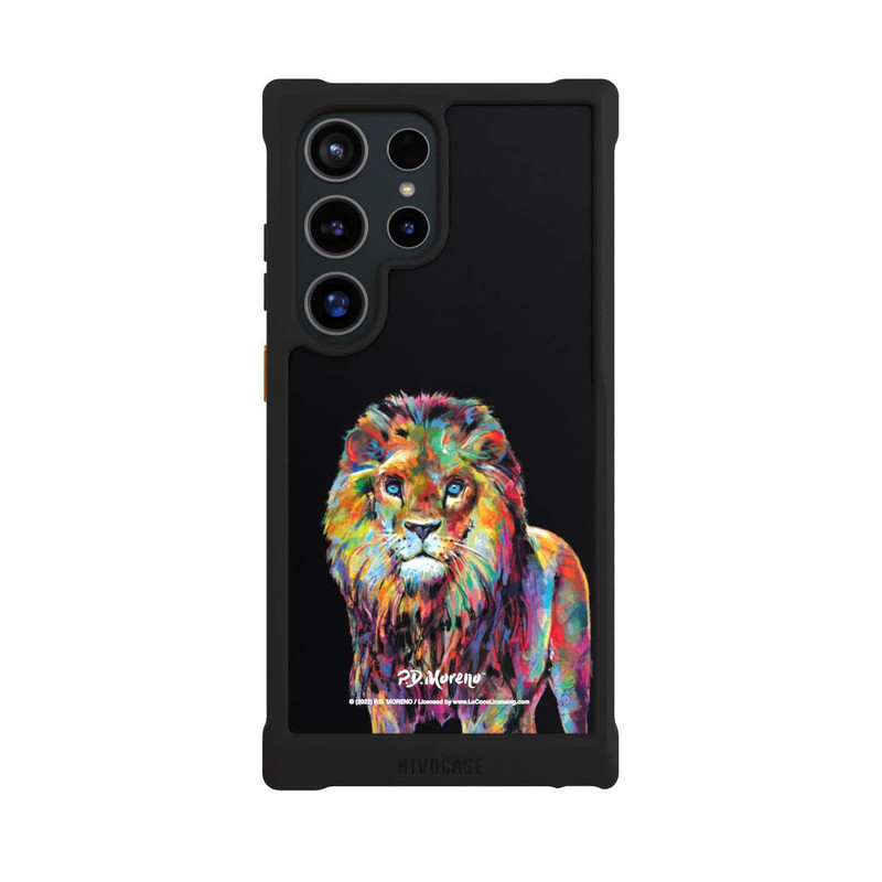 Galaxy S24 Ultra NIVOmax Löwe Bunte Kunst von P.D. Moreno