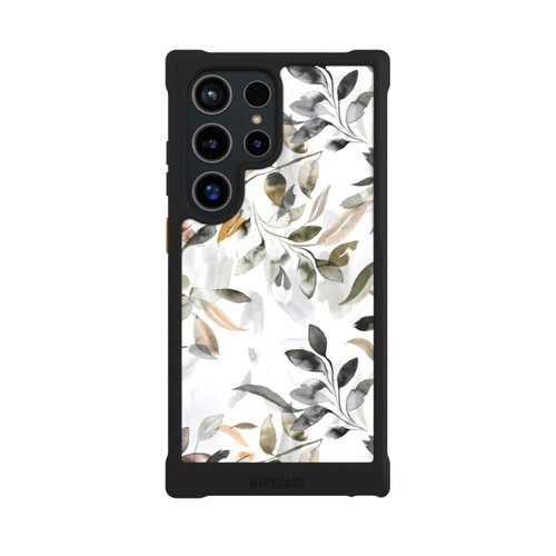 Samsung Galaxy S24 Ultra NIVOmax Watercolor Neutral Leaves
