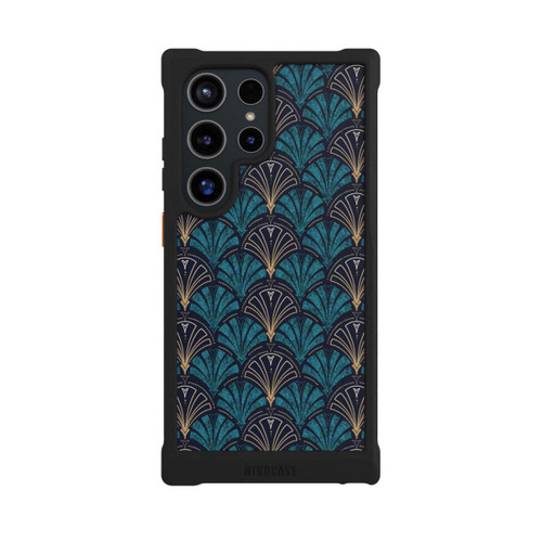 Samsung Galaxy S24 Ultra NIVOmax Art Deco Aquamarin Gold