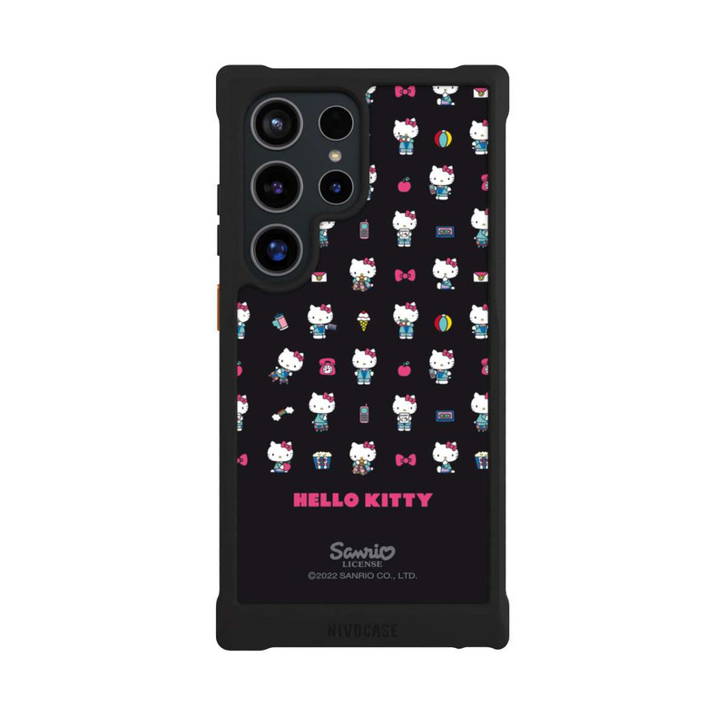 Galaxy S24 Ultra NIVOmax Hello Kitty 90s Schwarz