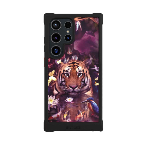 Samsung Galaxy S24 Ultra NIVOmax Tiger Blumenrahmen