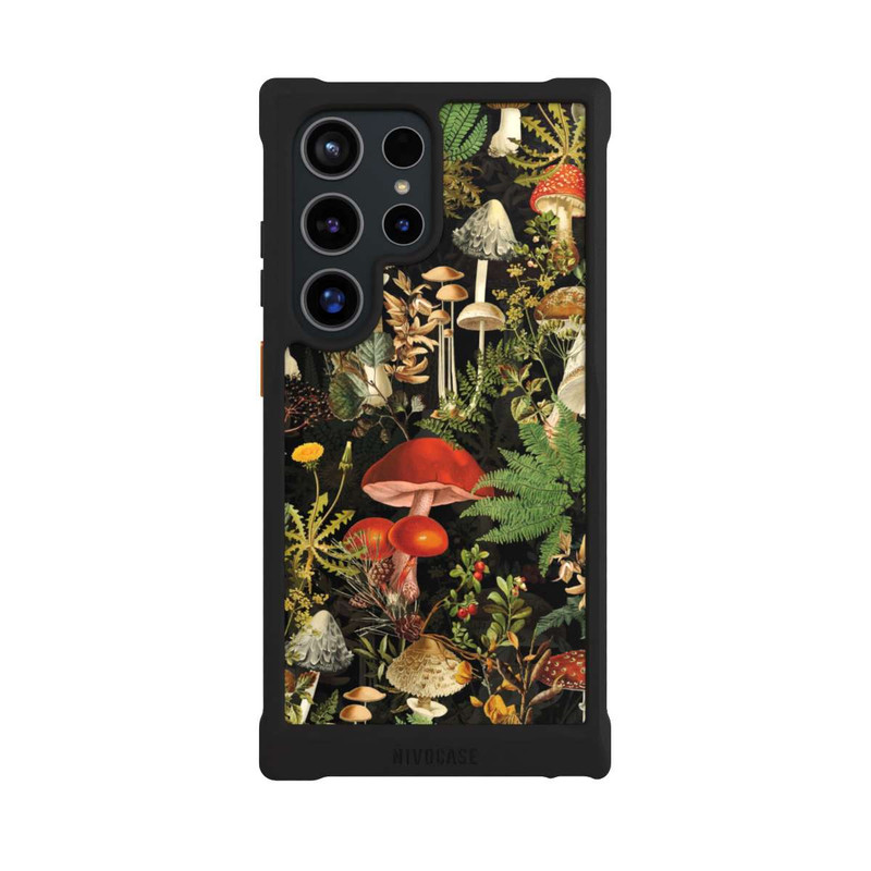 Galaxy S24 Ultra NIVOmax Différents champignons dans la forêt
