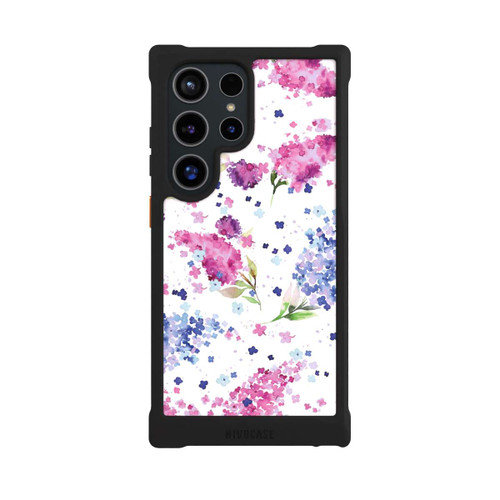 Samsung Galaxy S24 Ultra NIVOmax Hortensien Lila und Rosa Blumen