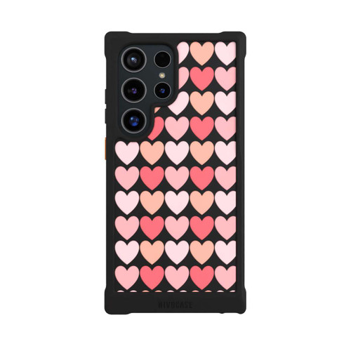 Samsung Galaxy S24 Ultra NIVOmax Coeurs d'ombres roses