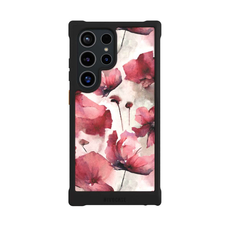 Galaxy S24 Ultra NIVOmax Coquelicots sauvages avec IA