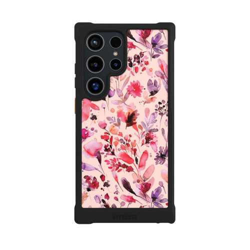 Samsung Galaxy S24 Ultra NIVOmax Künstlerische Blumen Viva Magenta