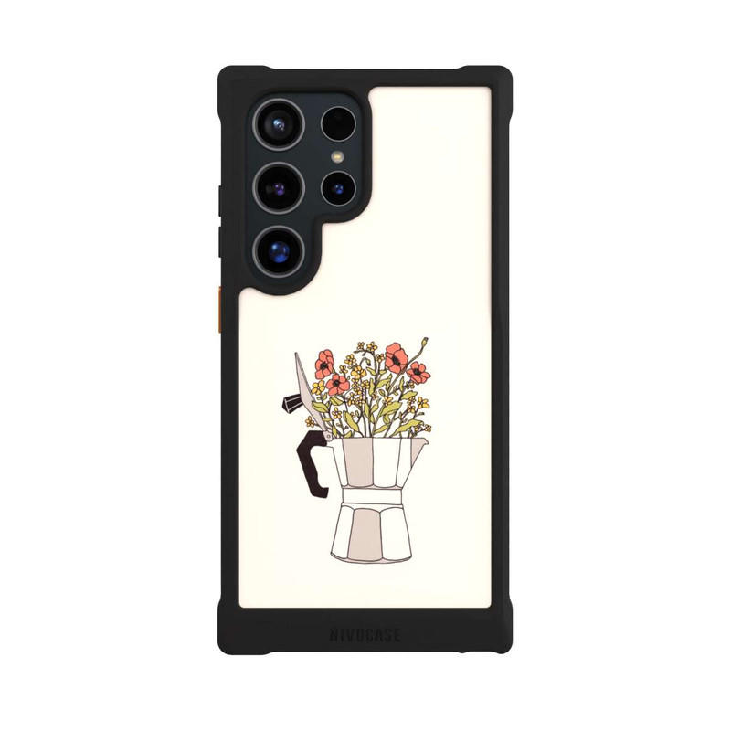 Galaxy S24 Ultra NIVOmax Fleurs Moka