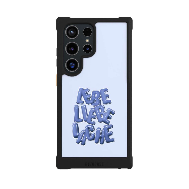 Galaxy S24 Ultra NIVOmax Lebe Liebe Lache Blue
