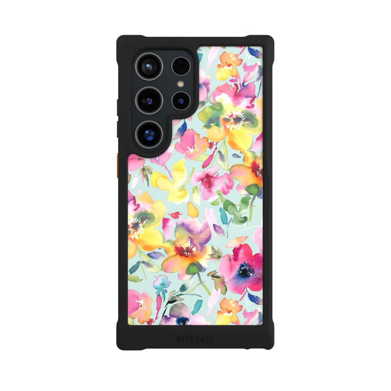Galaxy S24 Ultra NIVOmax Künstlerischer Sommer Psychedelic Floral