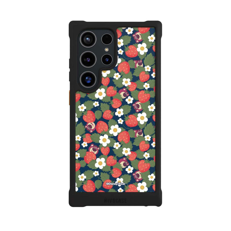 Galaxy S24 Ultra NIVOmax Lotso Toy Story Strawberry Flower Pattern