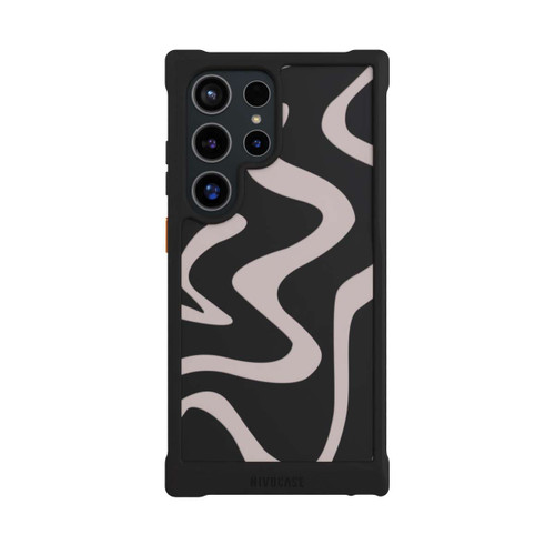 Samsung Galaxy S24 Ultra NIVOmax Linien Wellig Transparent