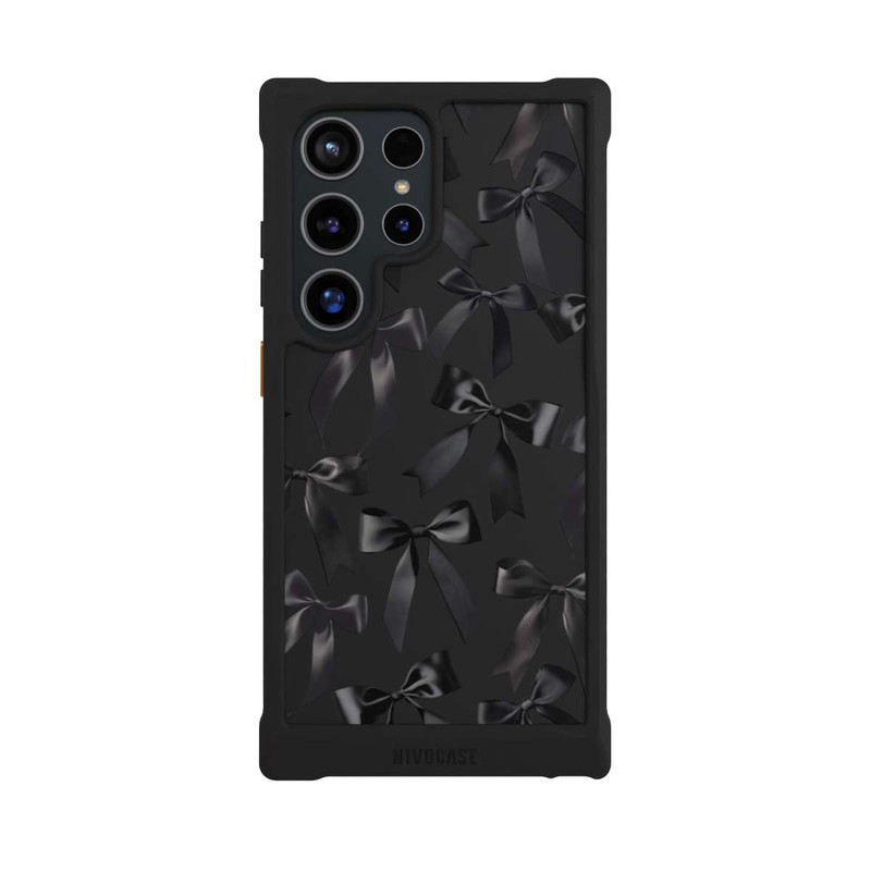 Galaxy S24 Ultra NIVOmax Noeud en Satin Noir