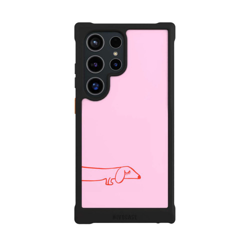 Samsung Galaxy S24 Ultra NIVOmax Dachshund Illustration Pink