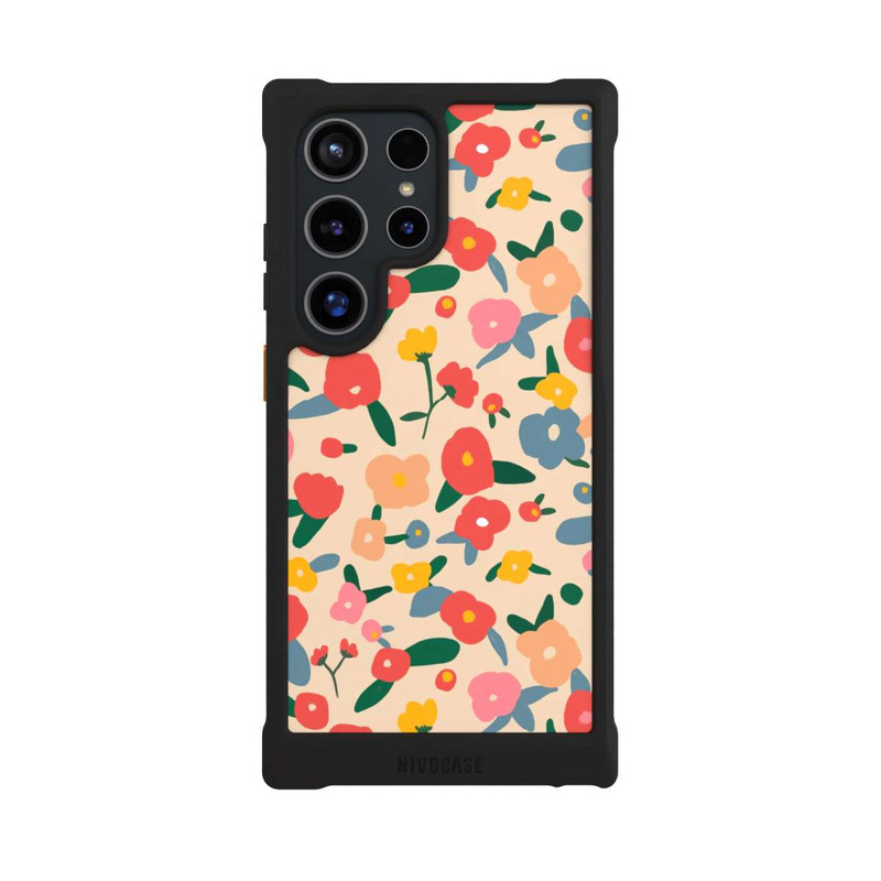 Galaxy S24 Ultra NIVOmax Retro Bold Scandi Flowers