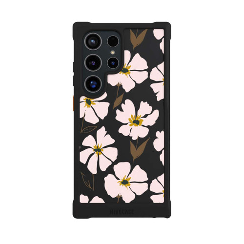 Samsung Galaxy S24 Ultra NIVOmax Simple Pastell Flowers Rose Transparent