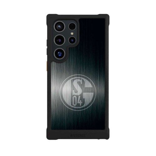 Samsung Galaxy S24 Ultra NIVOmax Schalke 04 Metall Look