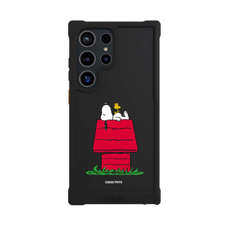 Galaxy S24 Ultra NIVOmax Snoopy and Woodstock Classic transparent