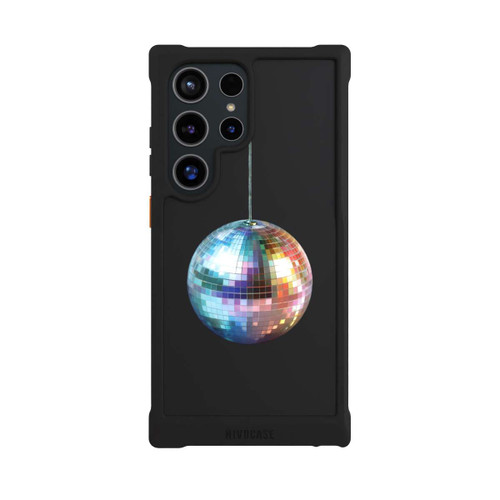 Samsung Galaxy S24 Ultra NIVOmax Discokugel Party Blau Gold Transparent mit KI