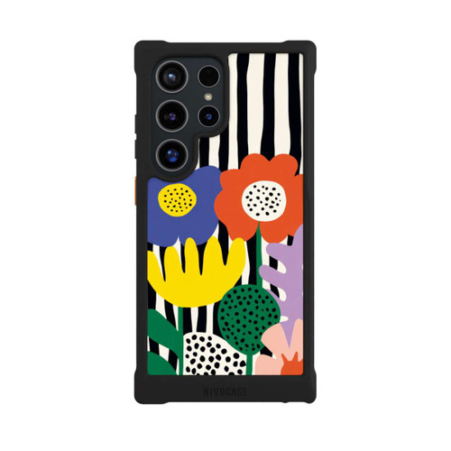 Samsung Galaxy S24 Ultra NIVOmax Flowers Striped Background