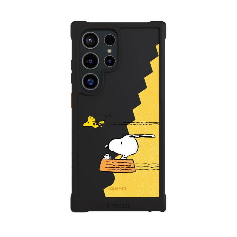 Galaxy S24 Ultra NIVOmax Peanuts-Snoopy und Woodstock Transparent