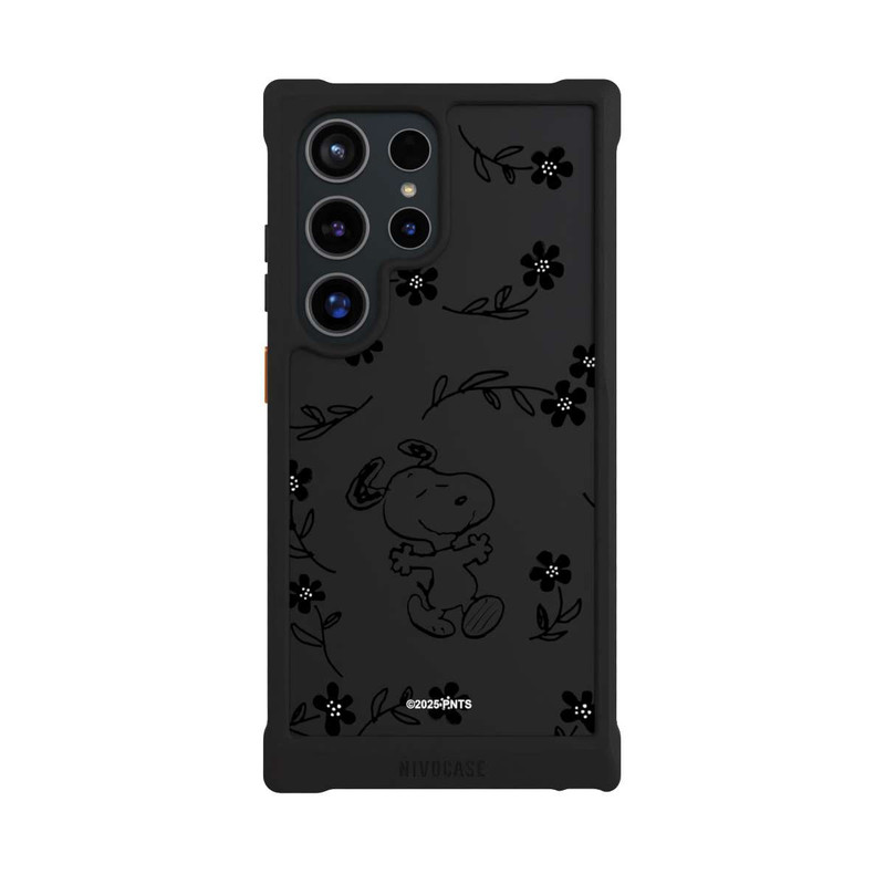 Galaxy S24 Ultra NIVOmax Snoopy und Flowers Transparent
