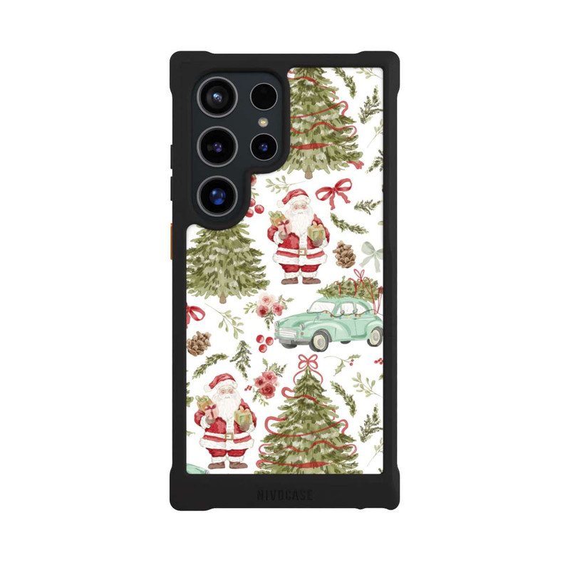 Galaxy S24 Ultra NIVOmax Weihnachtsfreude Vintage Muster 