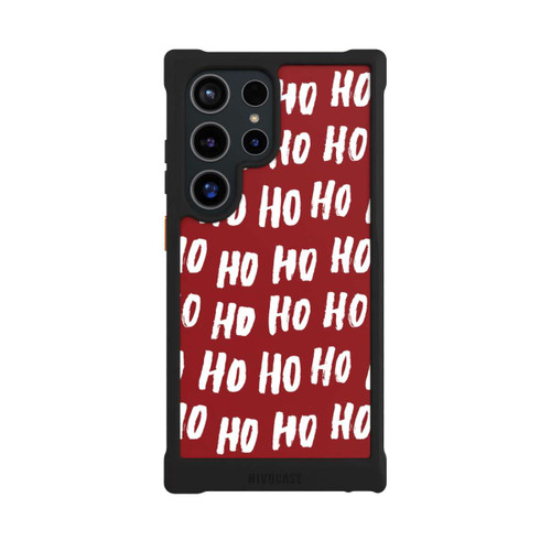Samsung Galaxy S24 Ultra NIVOmax Ho Ho Ho Christmas Red Pattern