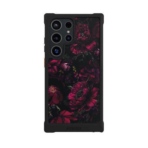 Samsung Galaxy S24 Ultra NIVOmax Dunkle Rote Blumen Liebe