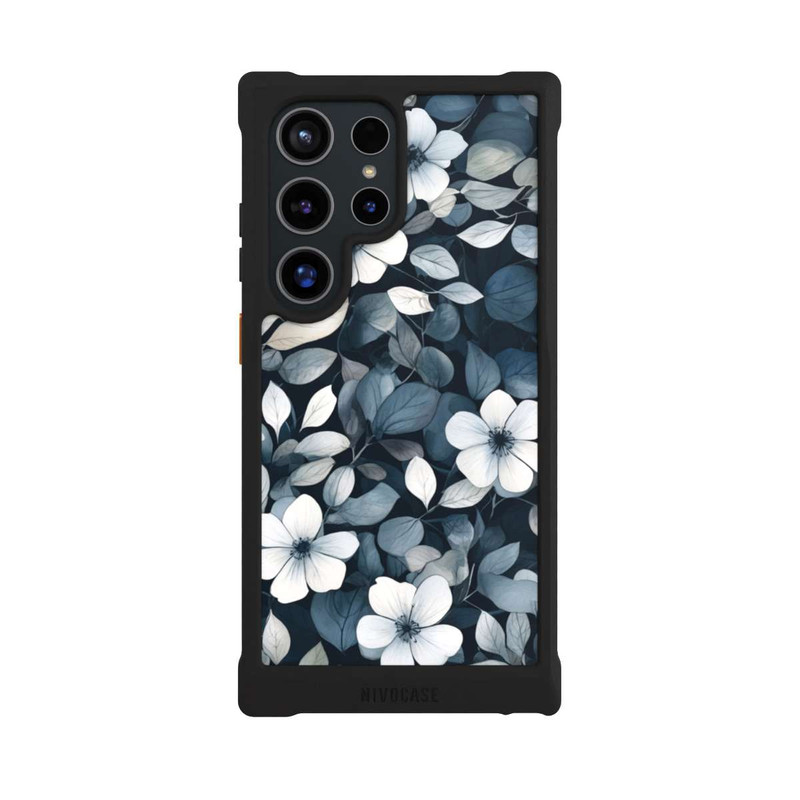 Galaxy S24 Ultra NIVOmax Blaue Negativblumen mit KI