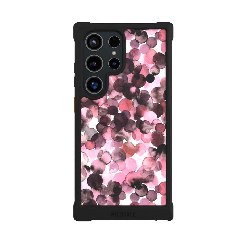 Galaxy S24 Ultra NIVOmax Purple Dots Watercolor