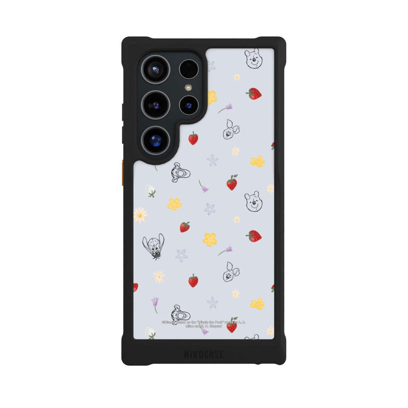 Galaxy S24 Ultra NIVOmax Winnie the Pooh and Friends Strawberry Pattern Blue