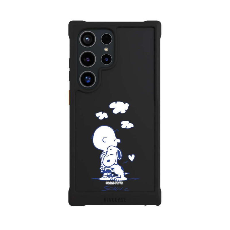 Galaxy S24 Ultra NIVOmax Peanuts Charlie Brown Snoopy Hug Transparent