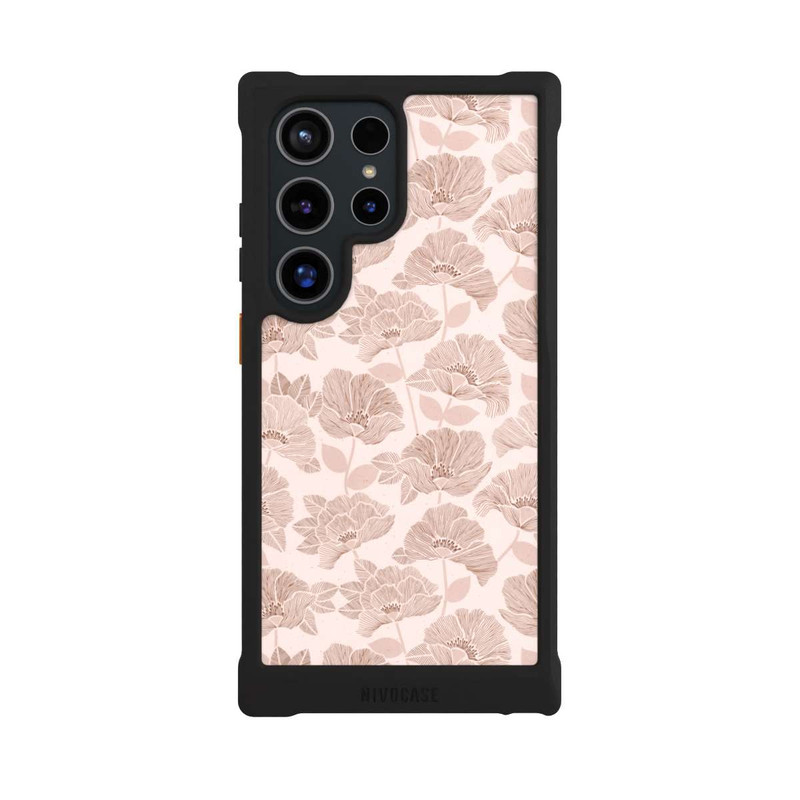 Galaxy S24 Ultra NIVOmax Brown Floral Block