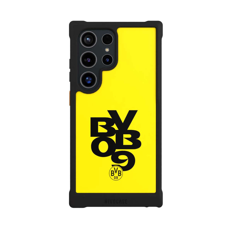 Galaxy S24 Ultra NIVOmax BVB09 Schwarz Gelb
