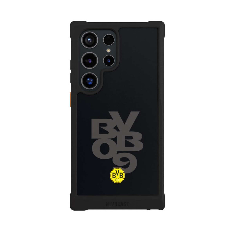 Galaxy S24 Ultra NIVOmax BVB09 Grau Schwarz