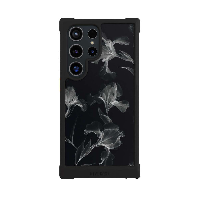 Galaxy S24 Ultra NIVOmax Fleurs en Noir et Blanc Radiographie