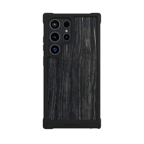 Samsung Galaxy S24 Ultra NIVOmax Dunkle Holzstruktur