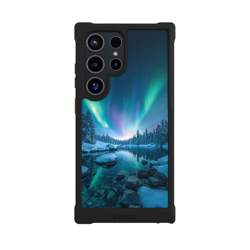 Galaxy S24 Ultra NIVOmax Aurora Borealis Glow with AI