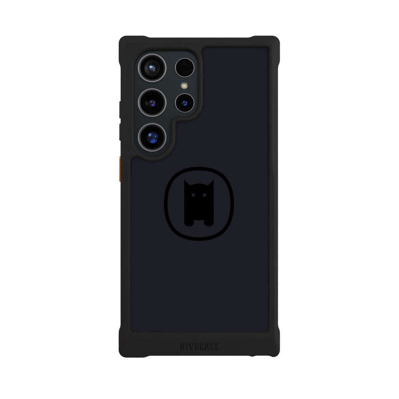 Galaxy S24 Ultra NIVOmax Nivocase Logo Large Black Gray