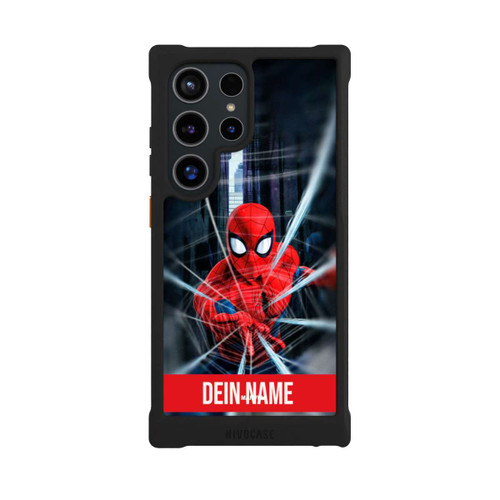 Samsung Galaxy S24 Ultra NIVOmax Spiderman Webs in Action Personalisierbar