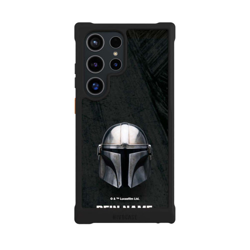 Samsung Galaxy S24 Ultra NIVOmax Star Wars Mandalorian Black Helmet personnalisable