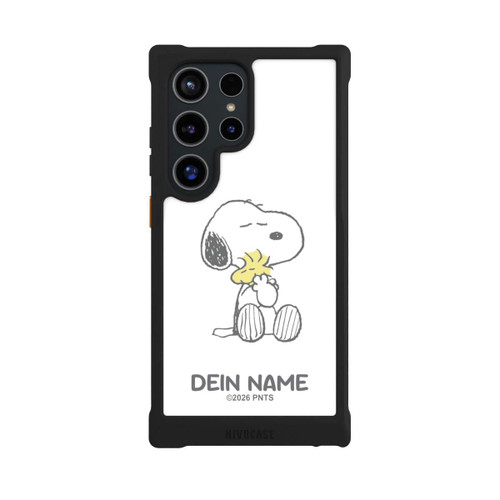 Samsung Galaxy S24 Ultra NIVOmax Snoopy And Woodstock Cuddling Personalisierbar