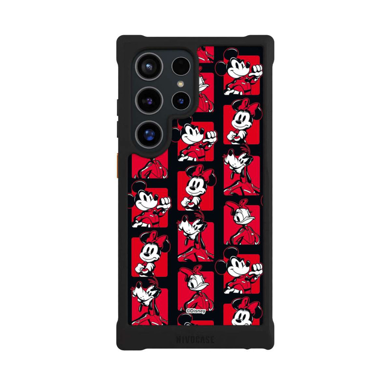 Galaxy S24 Ultra NIVOmax Micky Maus Racing Muster Rot