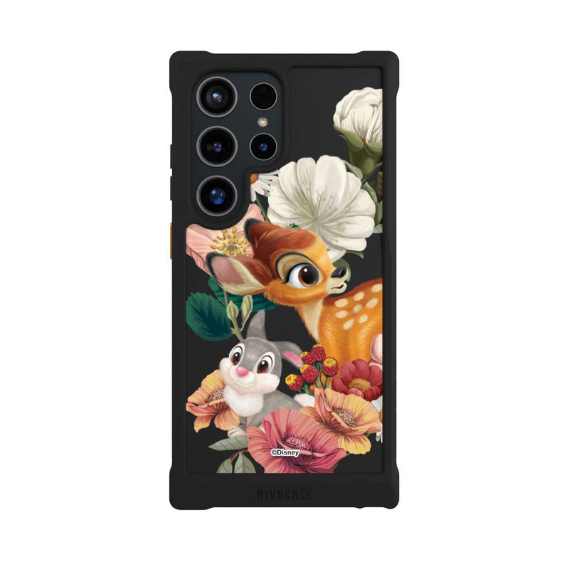 Galaxy S24 Ultra NIVOmax Bambi and Thumper Flowers Transparent