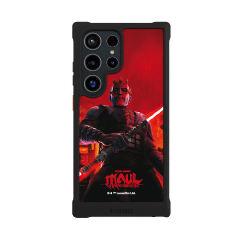 Samsung Galaxy S24 Ultra NIVOmax Dark Maul avec un Sabre Laser