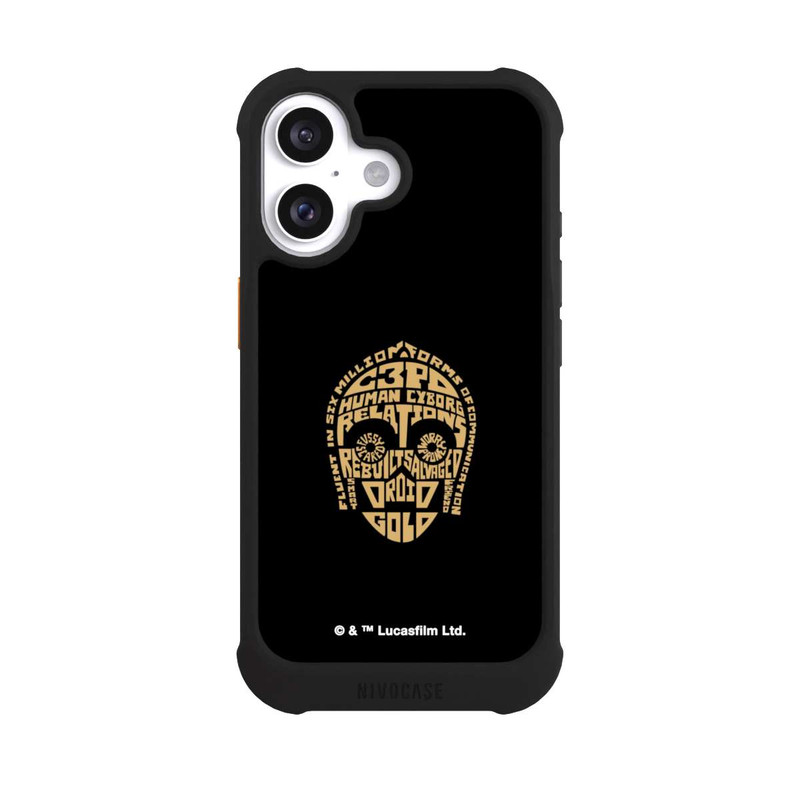 iPhone 16 NIVOmax C3PO Typo Grafisch
